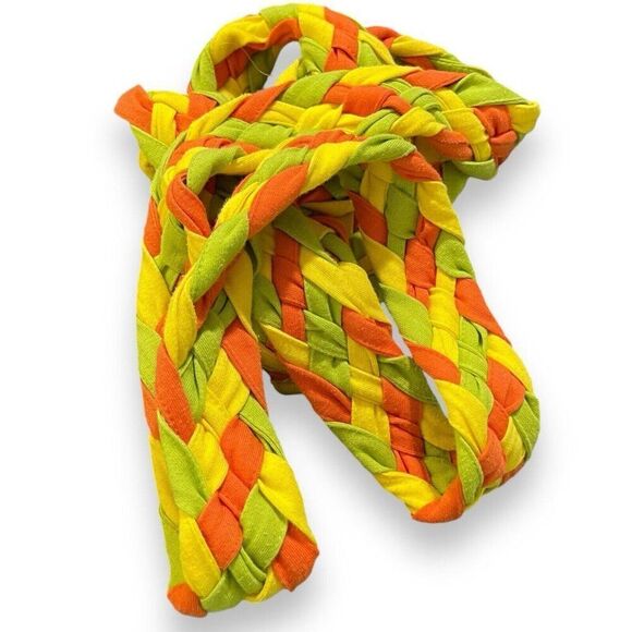 Braided Fashion Belt Scarf Multifunctional Long Women's Colorful Multicolored - Picture 1 of 4